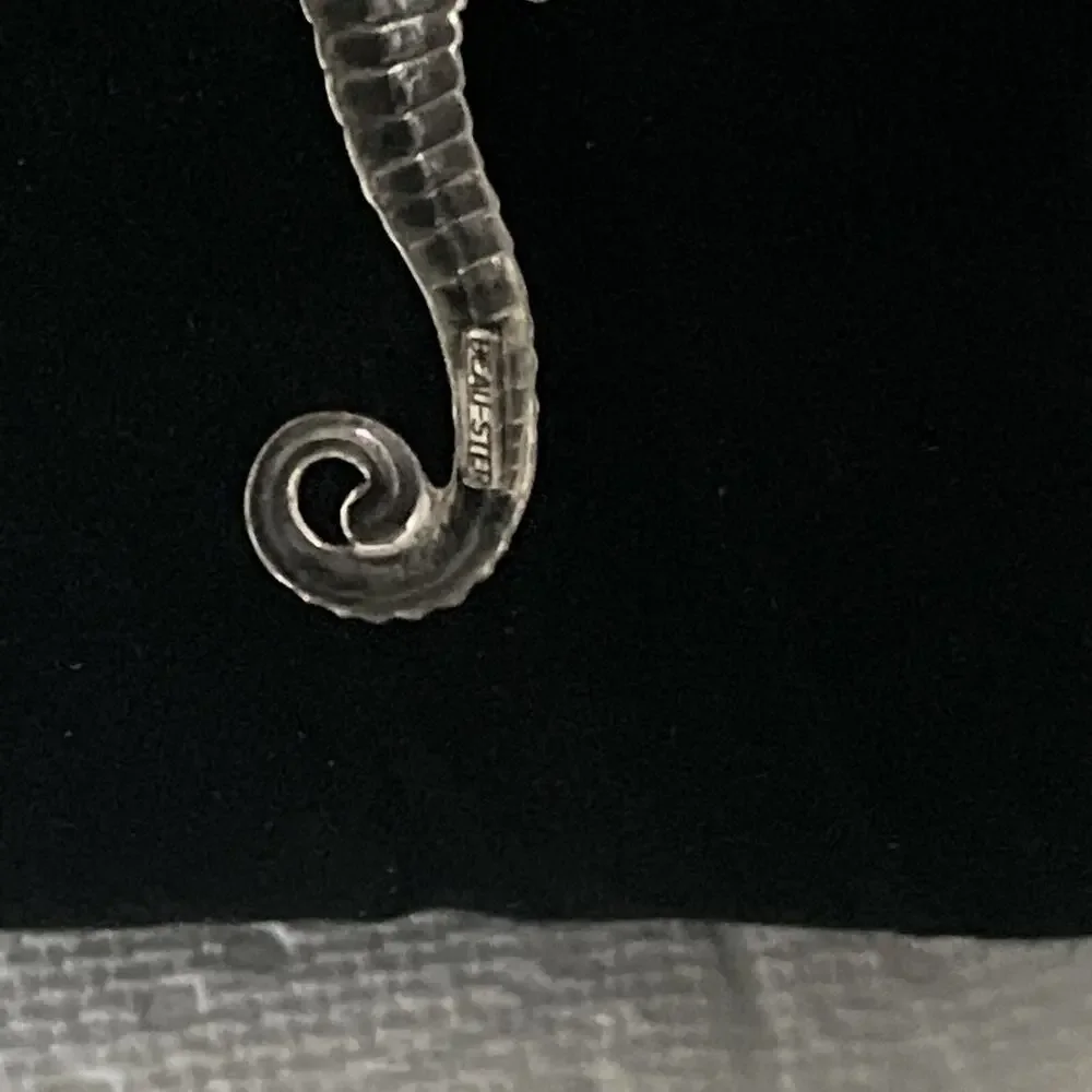 Vintage Beau Signed sterling silver seahorse pin/brooch Made In America 50s-70s